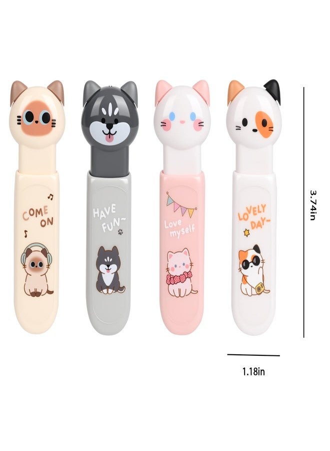 Daphilly Cute Cat Correction Tape,3-Count Pack of Correction Tape, Easy to Use Applicator with Tear-Resistant Tape for Office or School Supplies (kawaii) - Image 2