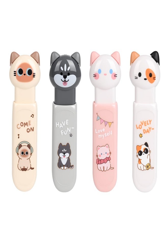Daphilly Cute Cat Correction Tape,3-Count Pack of Correction Tape, Easy to Use Applicator with Tear-Resistant Tape for Office or School Supplies (kawaii) - Image 1