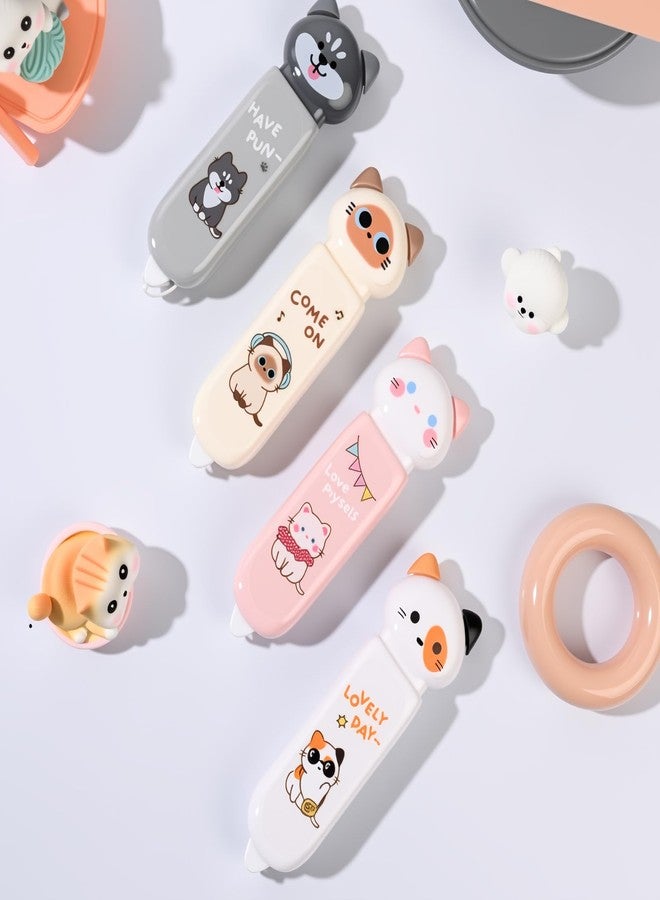 Daphilly Cute Cat Correction Tape,3-Count Pack of Correction Tape, Easy to Use Applicator with Tear-Resistant Tape for Office or School Supplies (kawaii) - Image 3