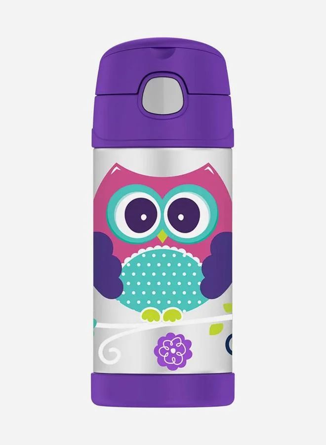 THERMOS Funtainer Stainless Steel Kids Owl Bottle, 355ml