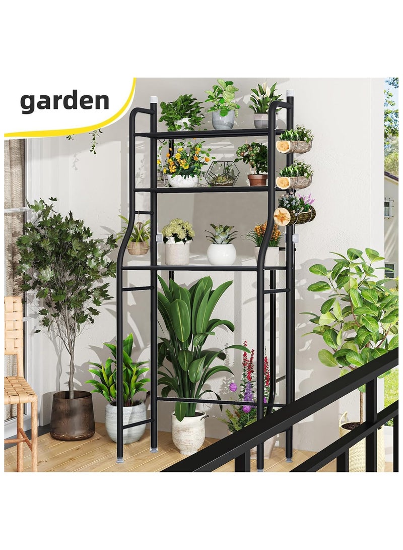 INFLUX Toilet Storage Rack, 3-tier Bathroom Storage Shelf, Bathroom Organizer Shelf Over Toilet, Easy To Assemble, No Drilling Toilet Organizer, Bathroom Space Saving Shelf - Image 5