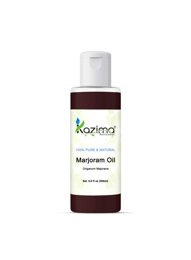 KAZIMA Marjoram Essential Oil - 100% Pure Natural & Undiluted For Skin care & Hair care (200ml) - Image 1