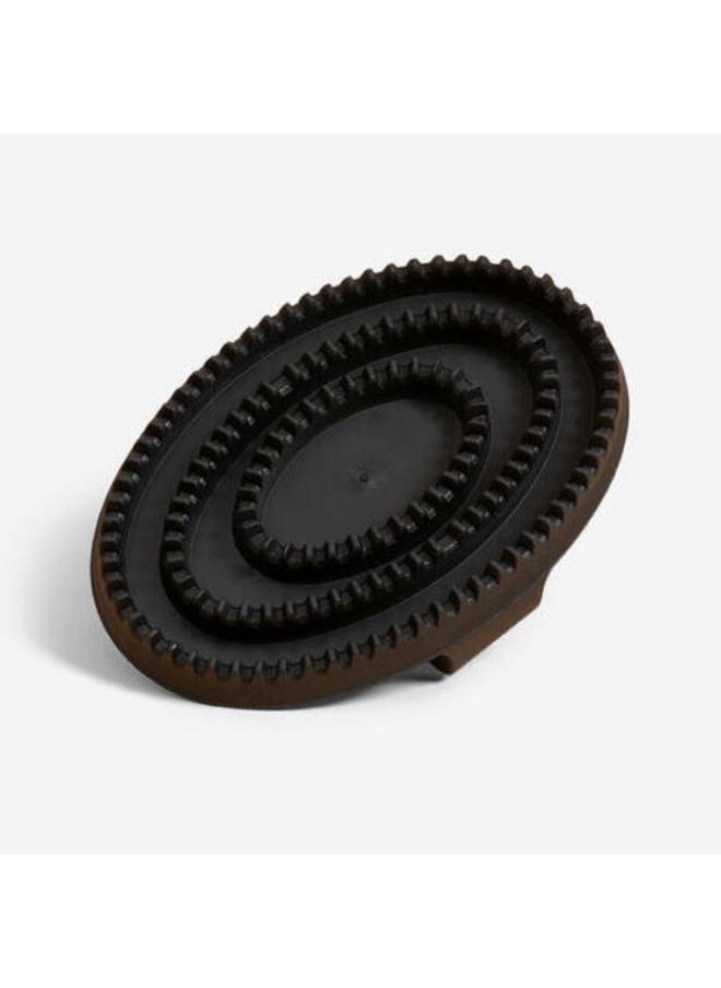 FOUGANZA Flexible Horse Riding Curry Comb (Small) - Black  - Image 1