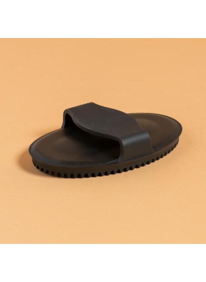 FOUGANZA Flexible Horse Riding Curry Comb (Small) - Black  - Image 2