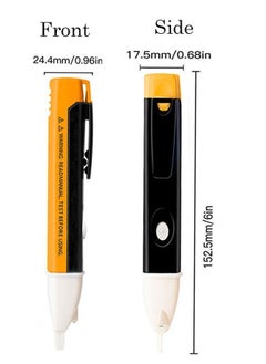 ANENG Smart Non-contact Voltage Pen, Voltage Tester & Audible Beeper&Flashing LED, Voltage Detection Range 90 V to 1000 V AC Yellow  - Image 2