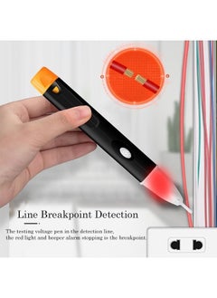 ANENG Smart Non-contact Voltage Pen, Voltage Tester & Audible Beeper&Flashing LED, Voltage Detection Range 90 V to 1000 V AC Yellow  - Image 4
