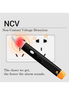 ANENG Smart Non-contact Voltage Pen, Voltage Tester & Audible Beeper&Flashing LED, Voltage Detection Range 90 V to 1000 V AC Yellow  - Image 3