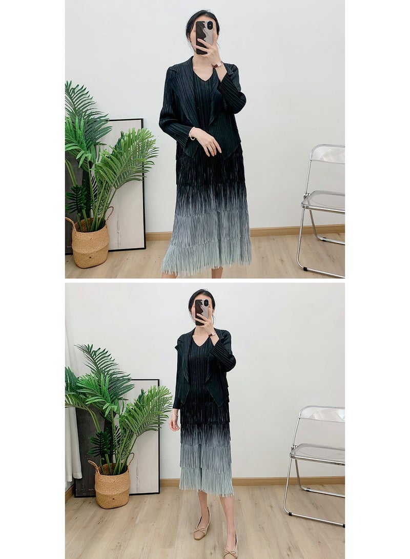Shougu New Women's Pleated Skirt And Suit Jacket Two-piece Set - Image 2