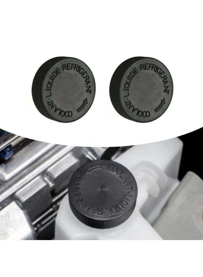 Pack-2 Car Radiator Cover, Engine Overflow Tank Caps, Automobile Water Tank Lids, Radiator Cap Car Replacement Part, Compatible with Nissan, Infiniti, Sunny, Teana, Qijun 21712-79900 (Black) - Image 1