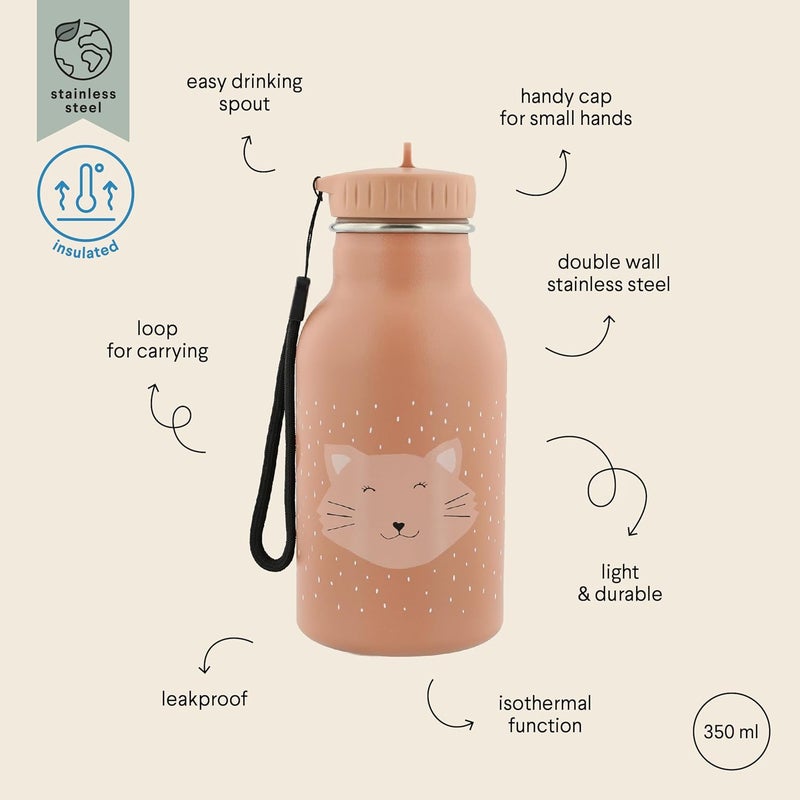 Trixie Stainless Steel Thermos Flask for Children 350ml (Mrs. Cat) - Image 5