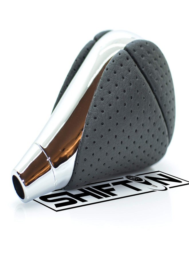 SHIFTIN Gear Shift Knob Stick Shifter for Lexus ES300h ES350 GS300 GS350 GS430 GS450h GS460 is-F IS250 IS300 IS350 LS460 LS600h RX350 RX450h (Punched Black Leather/Chrome) - Image 5