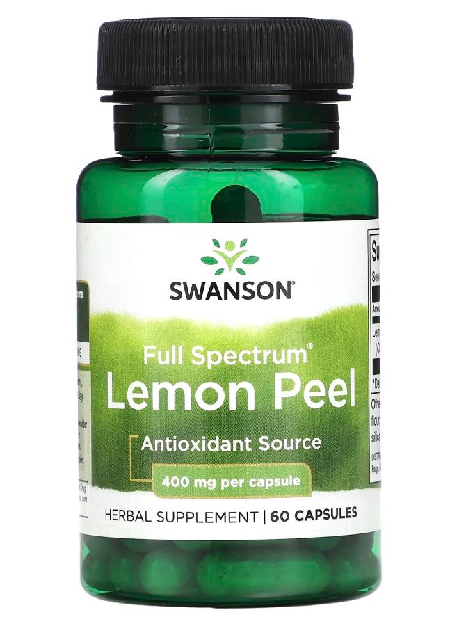 Full Spectrum Lemon Peel 400 mg 60  Capsules