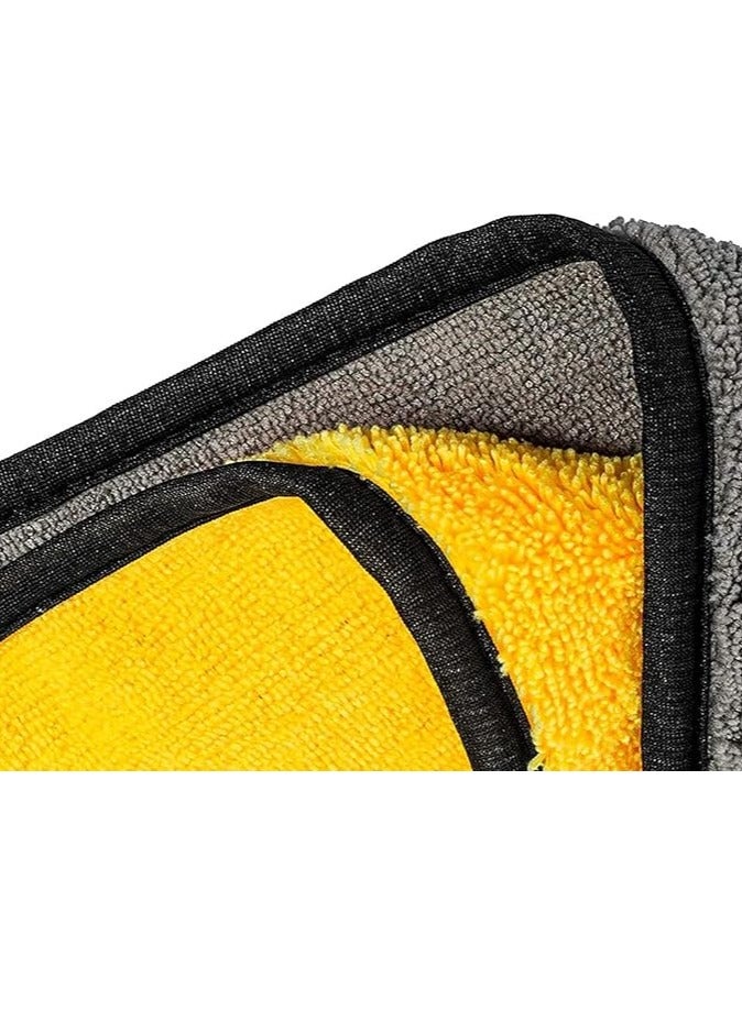 UREVO 3-Pack Extra Thick Microfiber Car Drying Towels – Super Absorbent, Lint-Free, Double-Sided Plush Towels for Car Detailing, Windows, Screens, & Kitchen Cleaning - Image 2