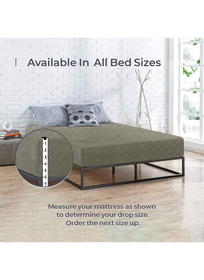 BSB HOME BSB HOME® Premium Cotton Mattress Cover/Protector with Zipper Chain|Provides All Around Protection with 360° Encasing |Single Size Bed - 72x36+6 inches (6 x 3 ft Mattress) - Pack of 1 - Beige  - Image 5