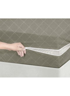 بي اس بي هوم غطاء/واقي مرتبة من القطن الفاخر من BSB HOME® مع سلسلة سحاب | يوفر حماية شاملة مع تغليف 360 درجة | سرير فردي - 72 × 36 + 6 بوصات (مرتبة 6 × 3 أقدام) - عبوة من قطعة واحدة - بيج  - Image 2