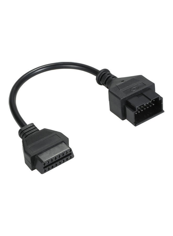 NIBEMINENT OBD-II 20pin to 16pin Diagnostic Adapter Converter Extension Cable Replacement for Kia 30cm - Image 1