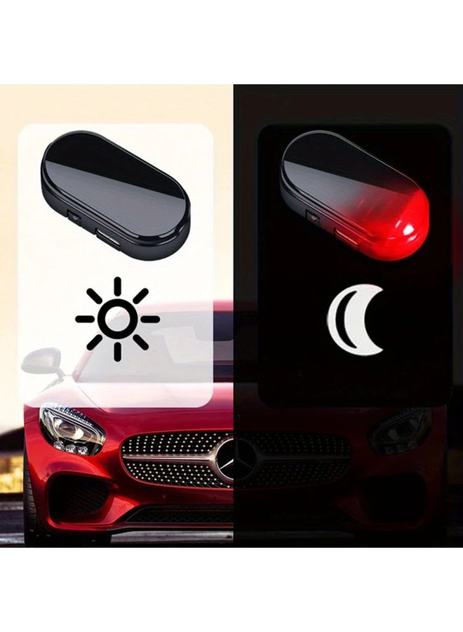 Blue Light LED Car Anti Theft Analog Indicator 2pcs Interior Decorative Lights - Image 1