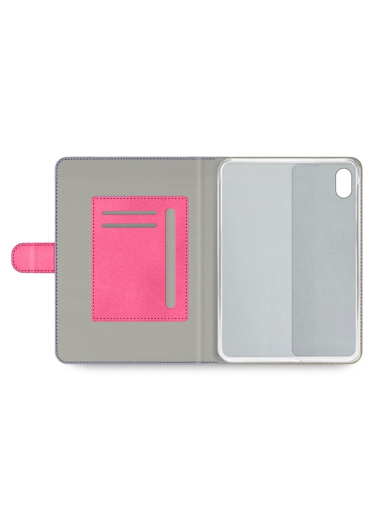 اوميكر جراب Xiaomi Redmi Pad Pro 5G 2024 مقاس 12.1 بوصة من جلد البولي يوريثان بإغلاق مغناطيسي - وردي - Image 3