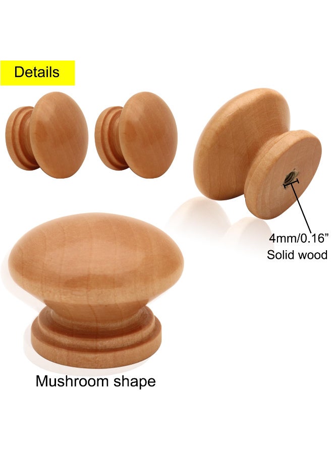 Sakina 12 Pack Wooden Cabinet Knobs, Drawer Pulls /Drawer Handlewith Screws, for Wardrobe, Cupboard, Dresser, Desk, TV Cabinet - Image 3