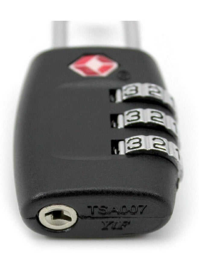 DOCOSS - DOCOSS-Set of 2-331-METAL TSA Lock 3 Digit for Luggage Bag International Number Password Travel Locks(Muliti-Color) - Image 1