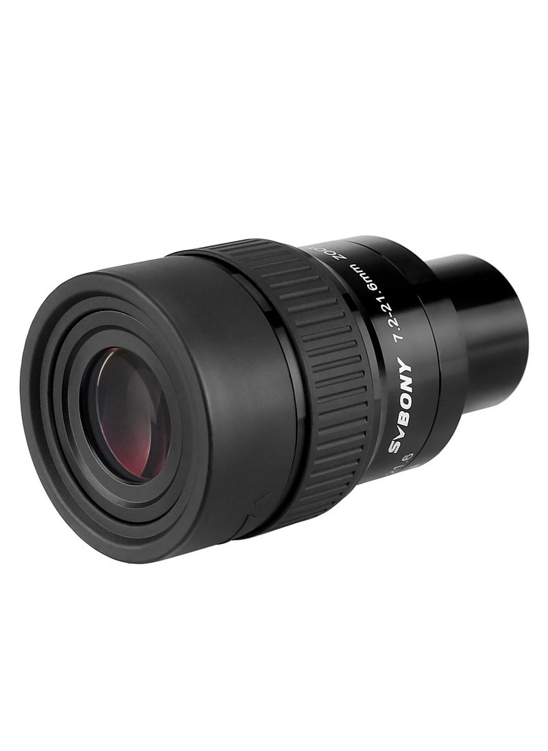 SVBONY - Black 1.25-Inch 7.2-21.6mm Zoom Eyepiece – Wide-Angle Telescope Eyepiece with High-Contrast Optics, Multi-Element Glass, and 18-20mm Eye Relief for Comfortable Viewing - Image 1