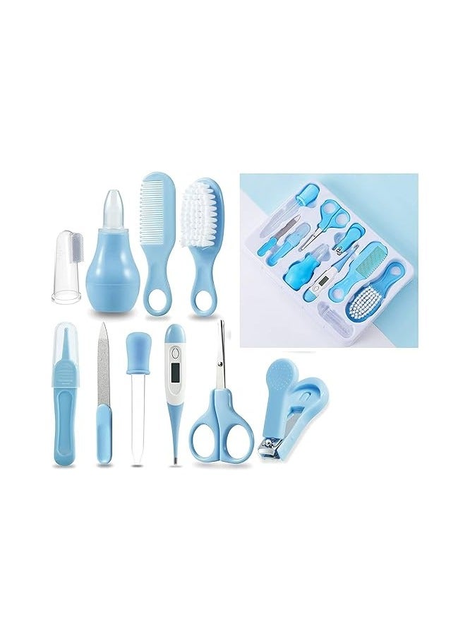 10 in 1 Baby Health & Care Set, Baby Hair Brush/Nail Clipper/Nose Cleaner/Finger Toothbrush/Nail Clipper  - Image 1