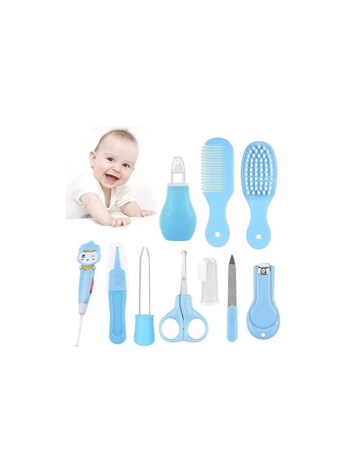 10 in 1 Baby Health & Care Set, Baby Hair Brush/Nail Clipper/Nose Cleaner/Finger Toothbrush/Nail Clipper  - Image 2