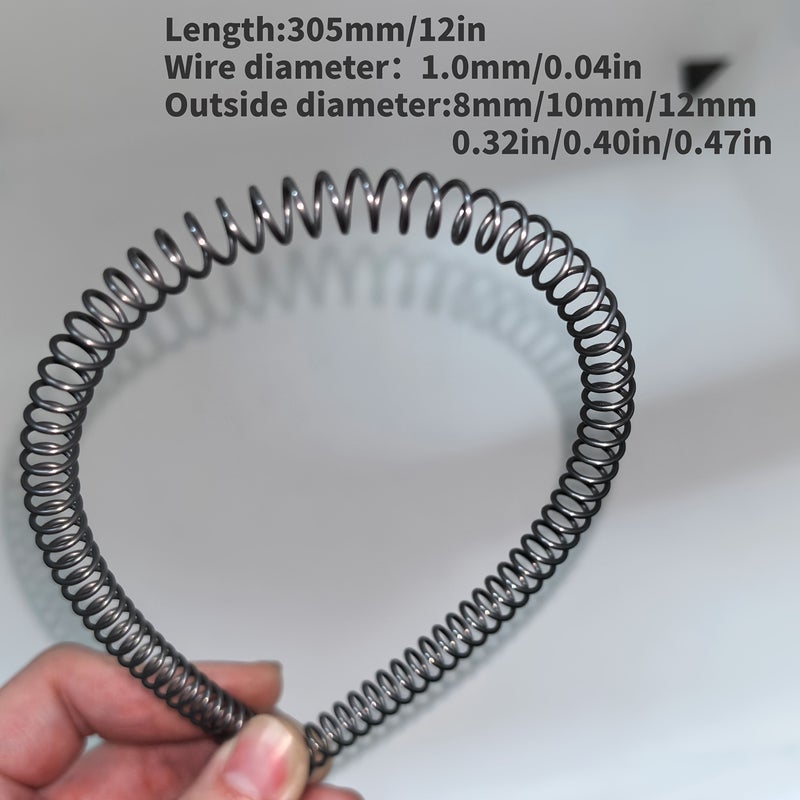 Spring Steel Wire 1mm Diameter 10mm Outer Diameter 305mm Length for DIY Home Repair - Image 3