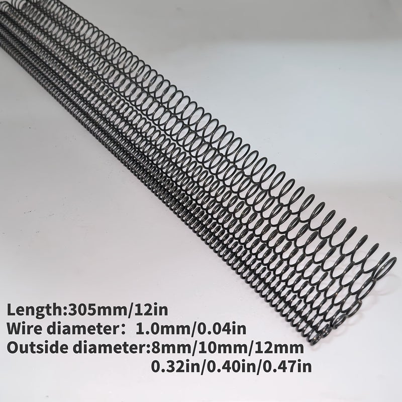 Spring Steel Wire 1mm Diameter 10mm Outer Diameter 305mm Length for DIY Home Repair - Image 1