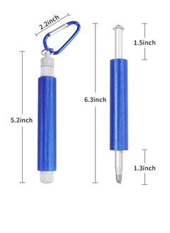 Excefore Golf Clean Tool Set, Golf Club Groove Sharpener, Re-Grooving Cleaning Tool for Wedges Irons with Magnetic Connection Design (Blue)  - Image 5