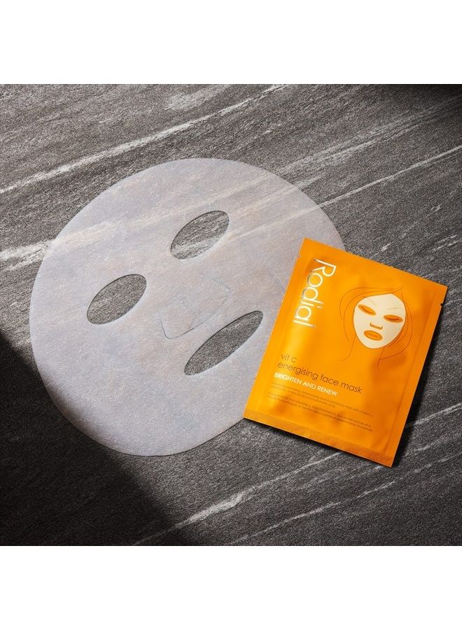 Rodial Vit C Energising Sheet Masks,0.67 Fl Oz (Pack of 4) - Image 3