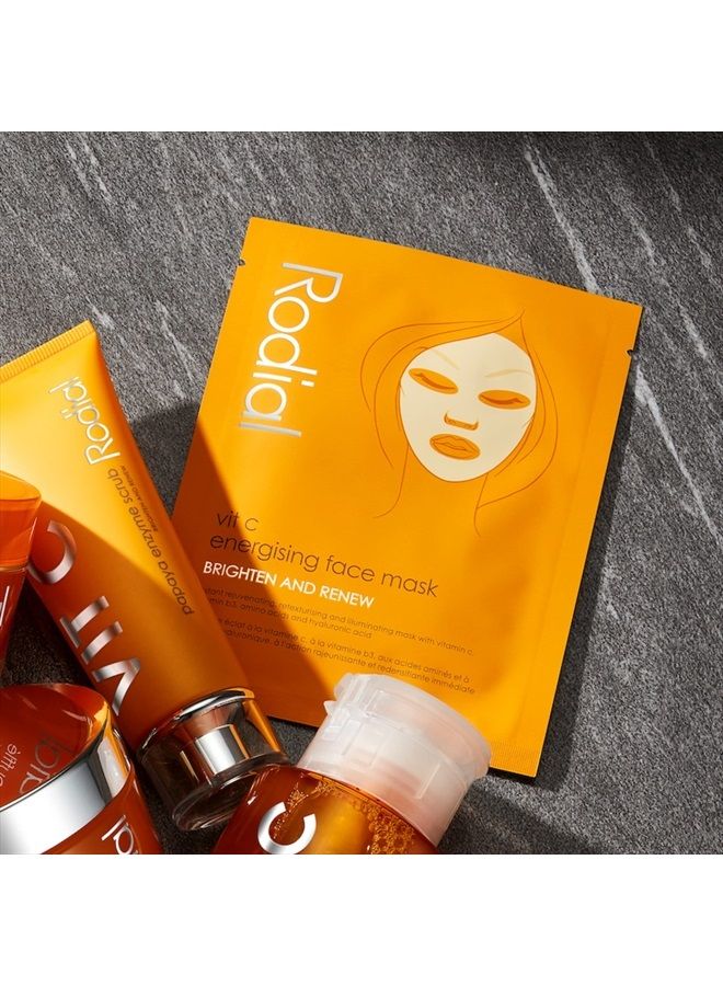 Rodial Vit C Energising Sheet Masks,0.67 Fl Oz (Pack of 4) - Image 4