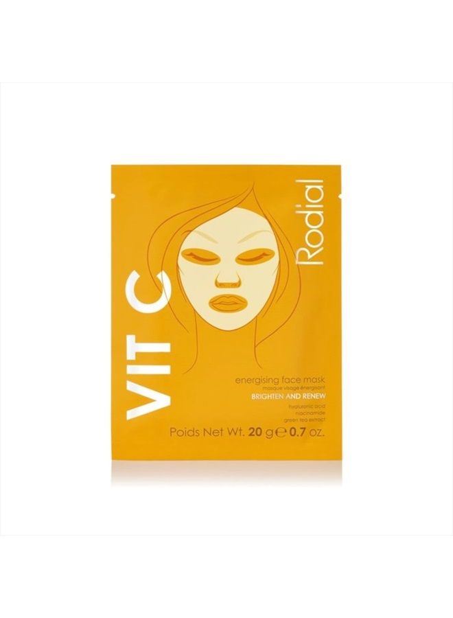 Rodial Vit C Energising Sheet Masks,0.67 Fl Oz (Pack of 4) - Image 2