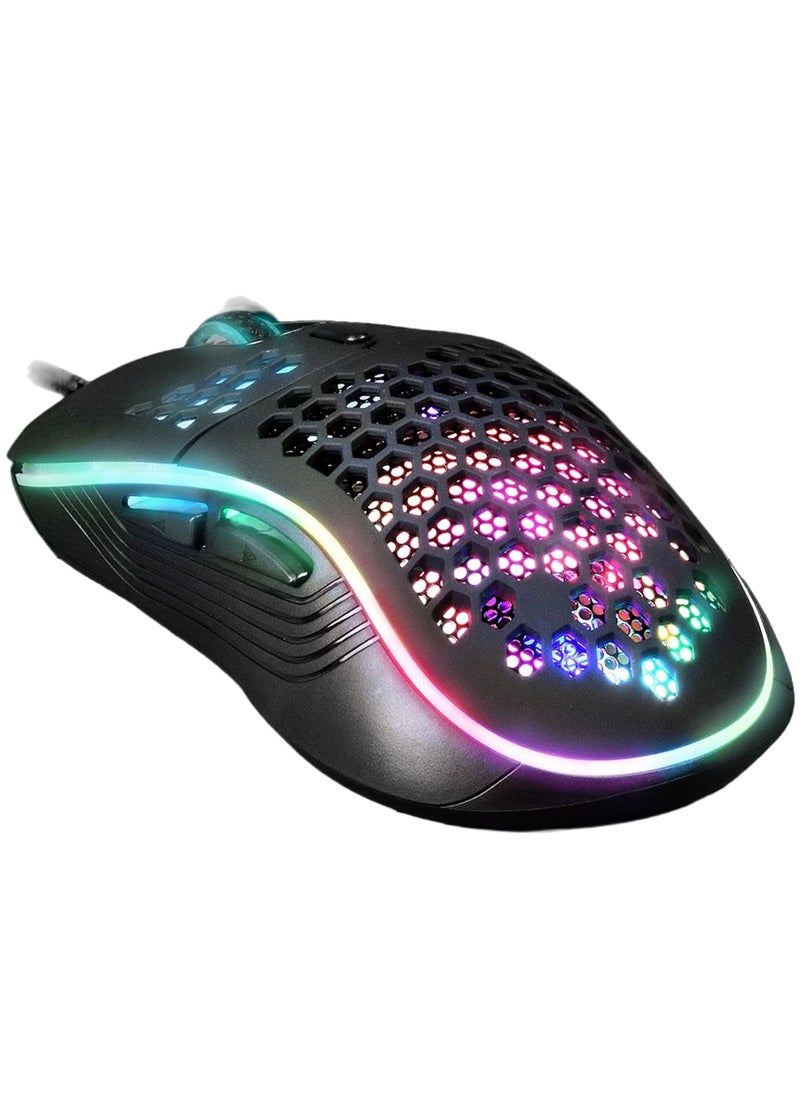 GAMDIAS - Zeus M4 RGB Gaming Mouse 12,800 DPI + NYX E1 Mouse Mat 23.5 X 18 CM - Image 1