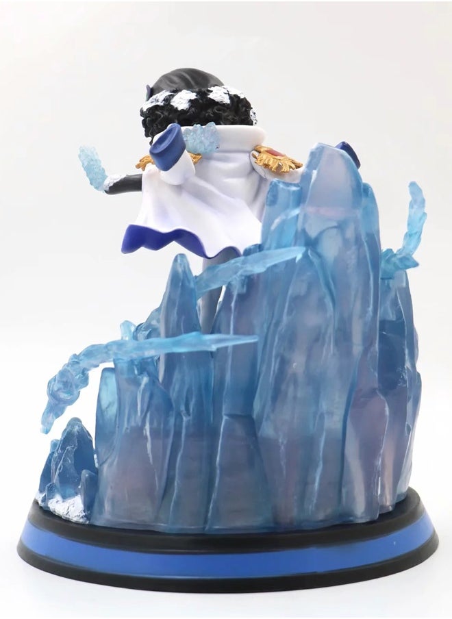 One Piece One Piece Kuzan Action Figure Decorative Resin Sculpture Home Decor Statue, Art Figurine Home Ornament Decoration for Office, Living Room, Bedroom, Book Shelf, TV Cabinet, Desktop  - Image 3