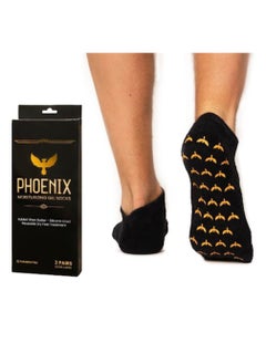 Phoenix Moisturizing Gel Socks for Men - Extra Large - 2 Pairs - with Shea Butter - Paraben Free - Reuseable Moisturizing Socks - Phoenix Foot Peel™  - Image 1