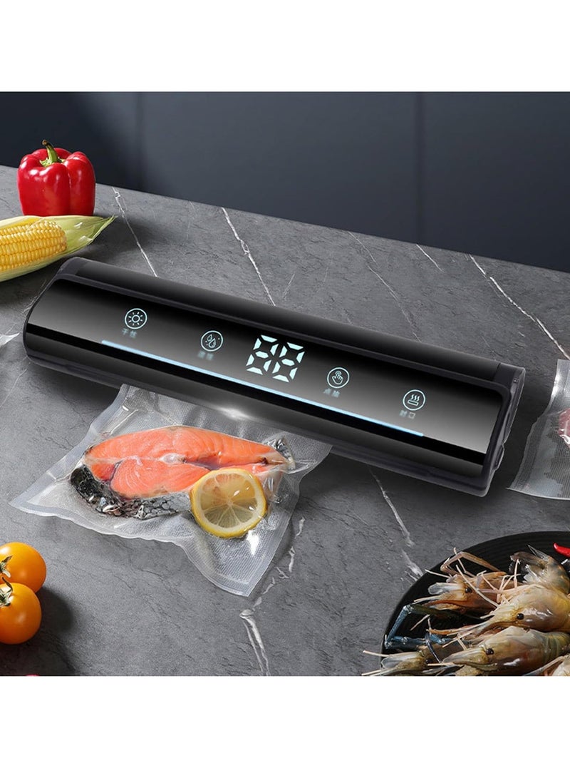 KASTWAVE Vacuum Sealer Machine, Mini Bag Sealer, Food Vacuum Saver, Fully Automatic Vacuum Sealer for Food Storage, Portable Resealer Machine for Chip, Plastic Bags Food Storage Snacks, with 10 Bags, White - Image 5