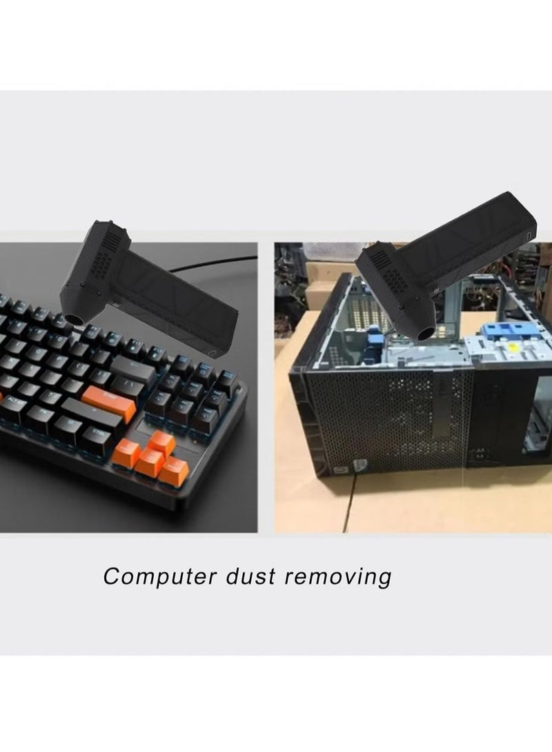 TIGER نفاث هواء عالي السرعة 300,000 دورة في الدقيقة | مدمج وخفيف الوزن | مادة مقاومة للحرارة | شحن سريع من نوع C | منفاخ هواء قوي للإلكترونيات، تنظيف الكمبيوتر والمزيد - Image 4