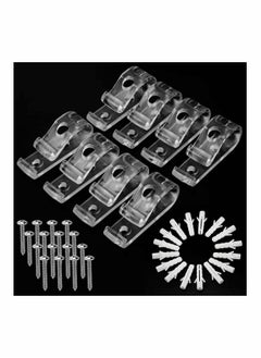 Excefore Clear Roller Blind Clip with Screws, Plastic Pillars for Vertical Roman Roller Blinds Ball Chain Cord Control Blind Safety Clip for Cord Child  - Image 5