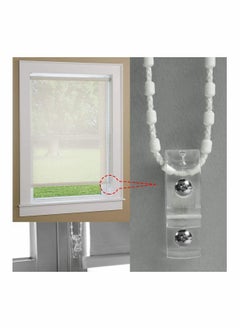 Excefore Clear Roller Blind Clip with Screws, Plastic Pillars for Vertical Roman Roller Blinds Ball Chain Cord Control Blind Safety Clip for Cord Child  - Image 3