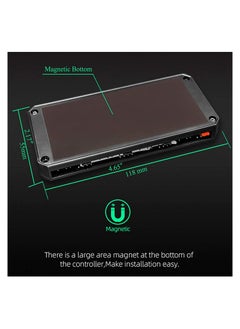 واي آند دي Pwm Fan Temperature Controller, Remote Control Computer RGB Light Adapter, 5V ARGB Hub with Magnet, Black  - Image 5
