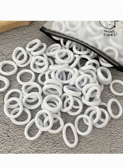 GoodBuy Girly white school nursery elastic hair bobbles ties, 100 pieces  - Image 4