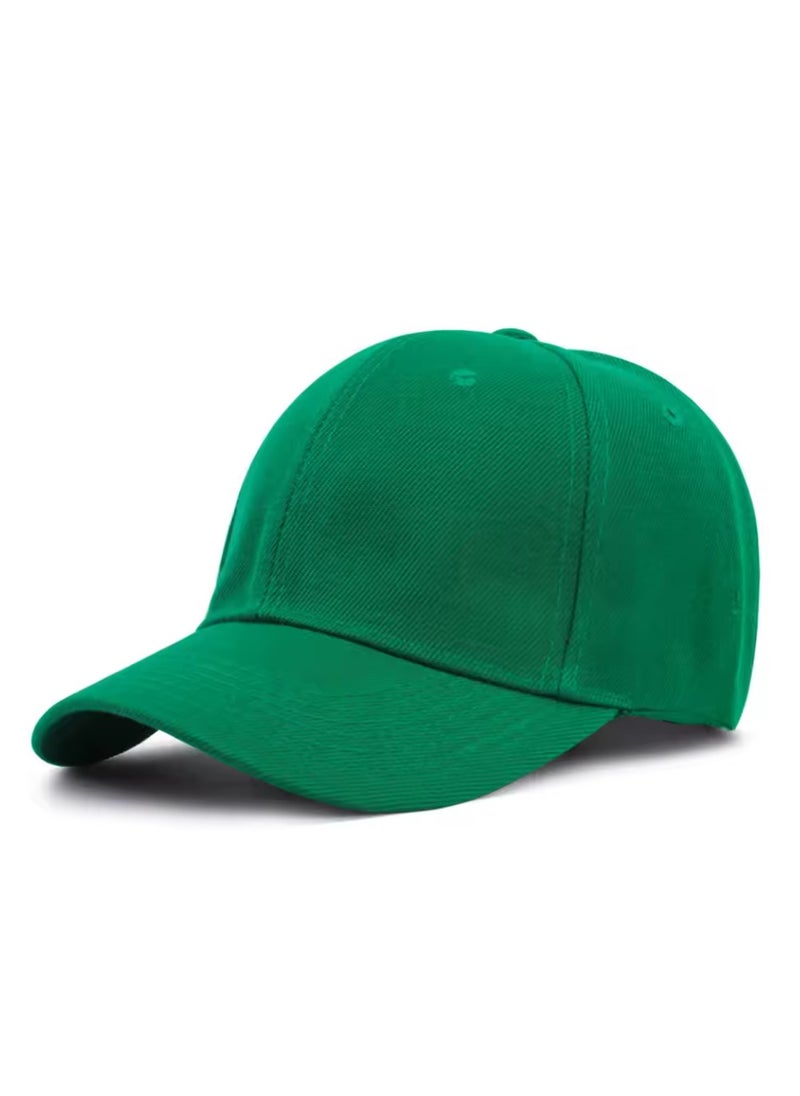 Generic - Green Baseball Sports Cap, Casual Cap, Hip Hop Cap, Green Cap, Stylish Cap suitable for fans of the Saudi national team and Al-Ahli Saudi Club, Cap for National Day and Foundation Day, Plain Green Cap. - Image 1