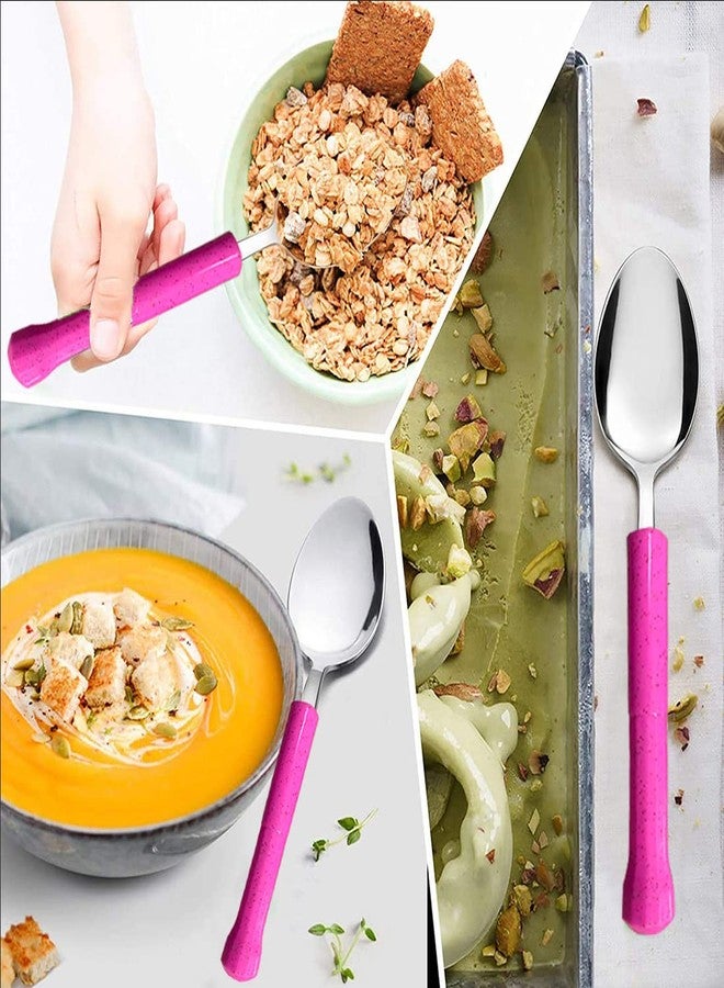 Troozy Marble Premium Stainless Steel Complete Cutlery Set - Set of 25 (Contains: 6 Dinner Spoons, 6 Dinner Forks, 6 Dinner Knives & 6 Tea Spoons + 1 Stand) 100% Food Grade, Dishwasher Safe - Image 5