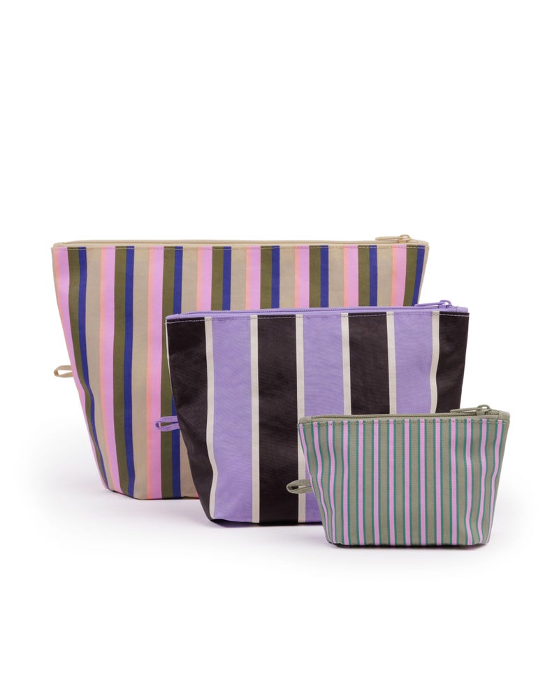 BAGGU Go Pouch Set - Candy Shop Stripes - Image 1