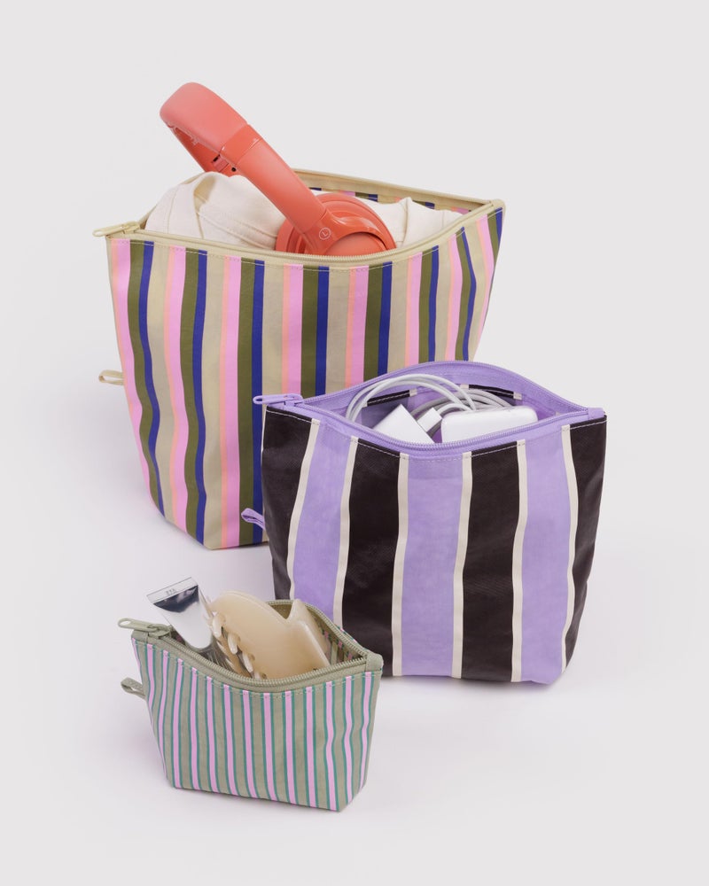 BAGGU Go Pouch Set - Candy Shop Stripes - Image 2
