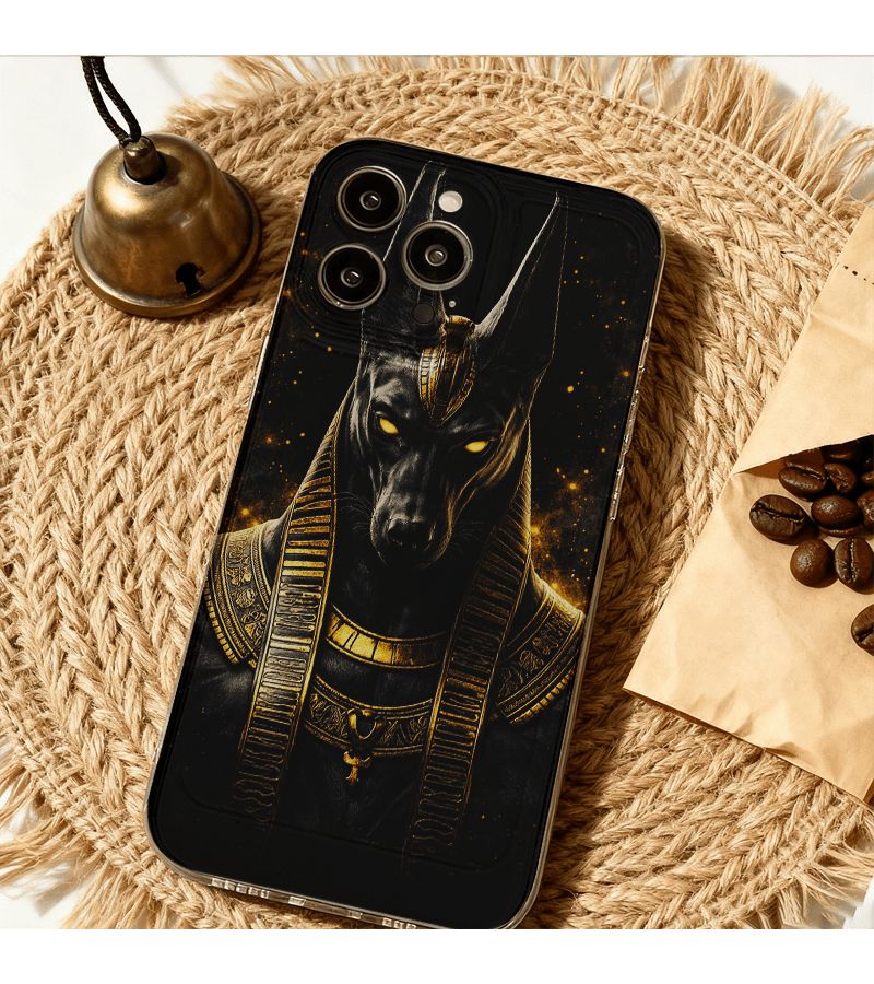 Phone Case For Transsion Infinix Hot 60 Pro Transparent Anubis Egyptian God Pattern Protective Durable Shockproof Clear Design Ancient Egypt Art - Image 3
