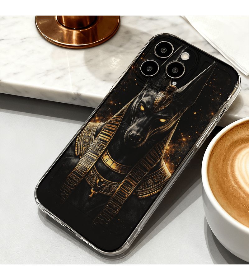 Phone Case For Transsion Infinix Hot 60 Pro Transparent Anubis Egyptian God Pattern Protective Durable Shockproof Clear Design Ancient Egypt Art - Image 5
