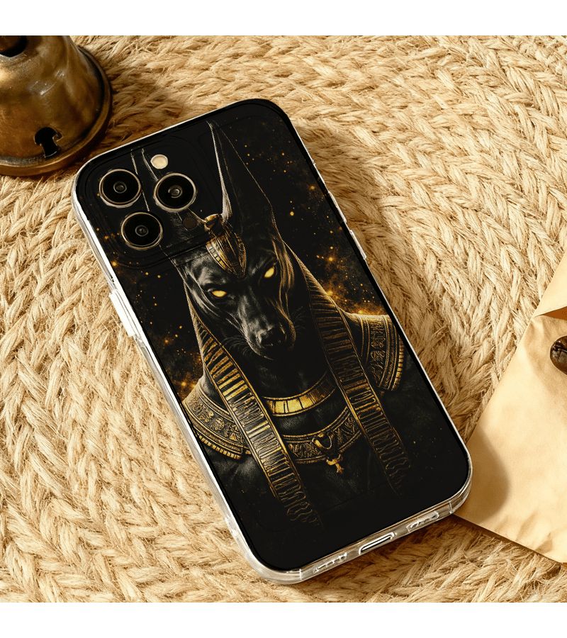 Phone Case For Transsion Infinix Hot 60 Pro Transparent Anubis Egyptian God Pattern Protective Durable Shockproof Clear Design Ancient Egypt Art - Image 4