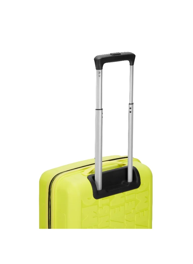 Skybags Play Cabin 20 Inch Polypropylene(PP), 4 Spinner Double Wheel Trolley Bags for Travel, Hard Case Lightweight Bag with TSA Lock, Tough Suitcase for Travel (Small), Lime Green